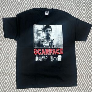 Vintage Scarface Tony Montana Graphic Movie T shirt Size XL New